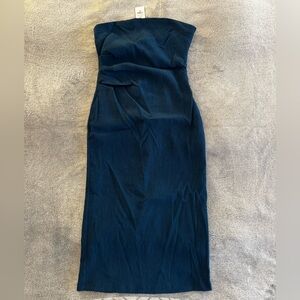 NEW*Dynamite Strapless Deep Turquoise Blue Dress